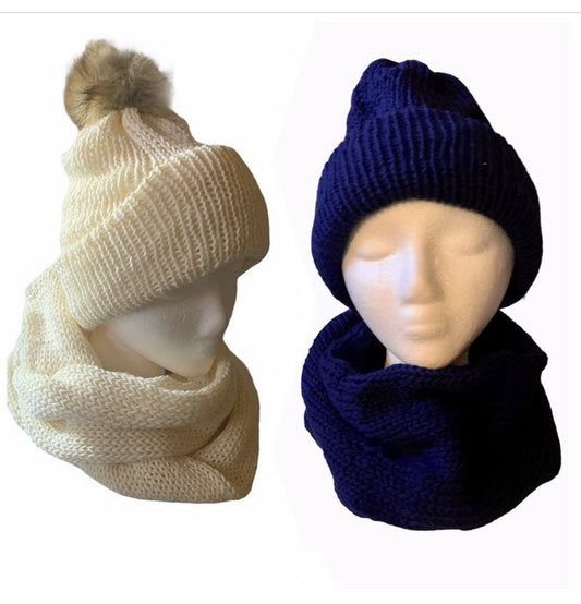 Brim Beanie & Scarf Set