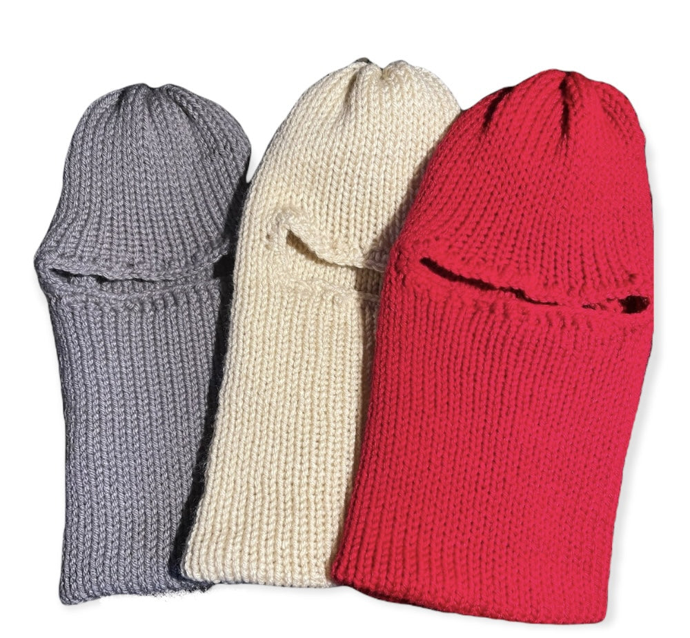 Knit Ribbed Ski Mask