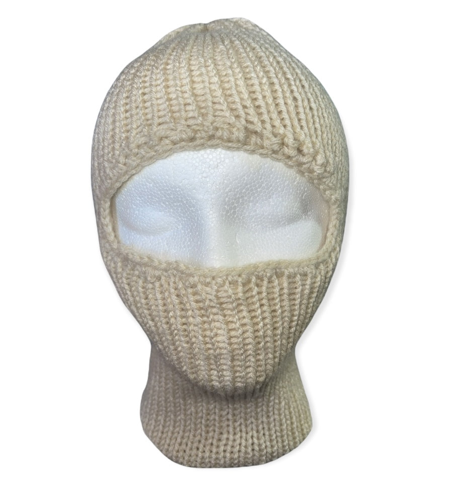 Knit Ribbed Ski Mask